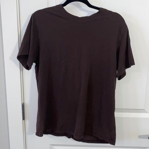 Lululemon oversized all yours tee, brown, size 4, good condition